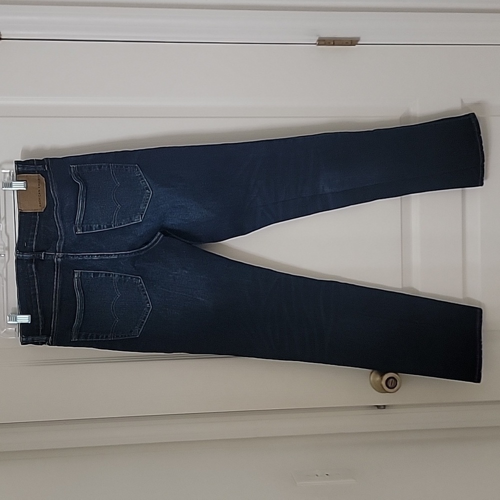 American Eagle Slim Straight Dark Wash, Size 32x32, Dark Wash, Excellent Cond. - Picture 12 of 13